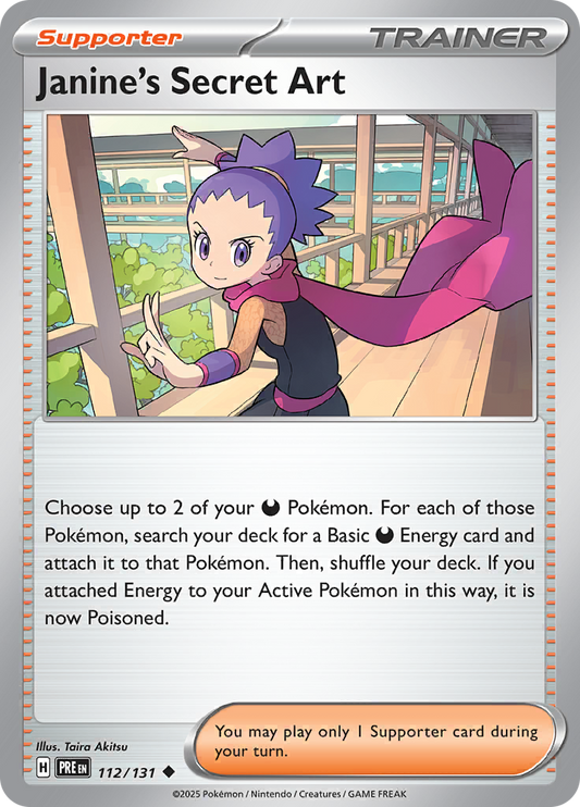 Prismatic Evolutions - 112/131 - Janine's Secret Art