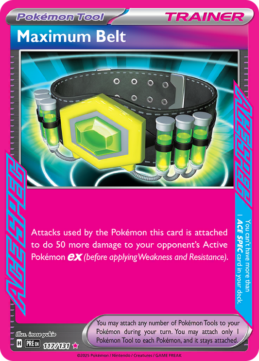 Prismatic Evolutions - 117/131 - Maximum Belt - Ace Spec