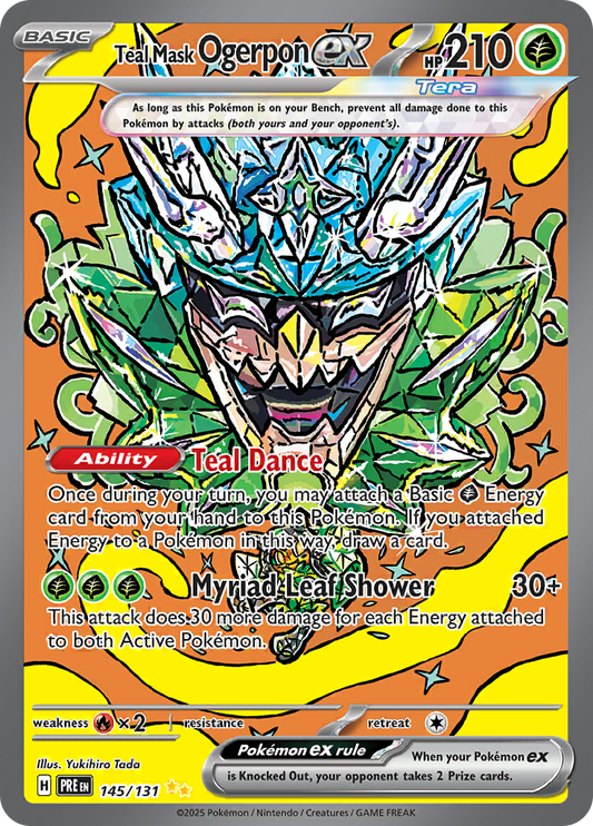 Prismatic Evolutions - 145/131 - Teal Mask Ogerpon ex