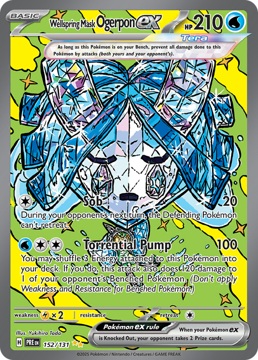 Prismatic Evolutions - 152/131 - Wellspring Mask Ogerpon ex