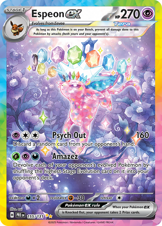 Prismatic Evolutions - 155/131 - Espeon ex