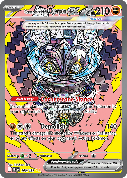 Prismatic Evolutions - 160/131 - Cornerstone Mask Ogerpon ex