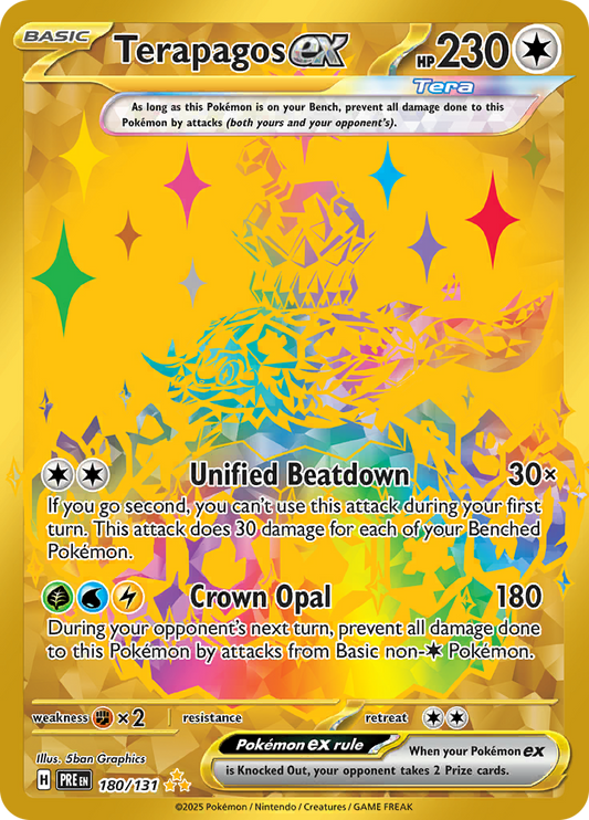 Prismatic Evolutions - 180/131 - Terapagos ex (Gold)