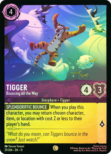 Winterspell - 037/204 - Tigger - Bouncing All the Way - Foil