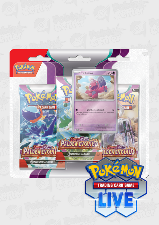 Live Code Card: Paldea Evolved 3pk: Tinkatink