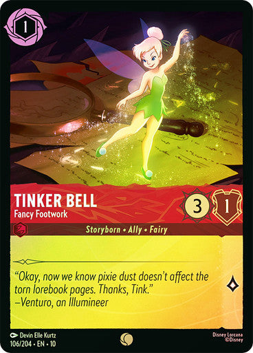 Whispers in the Well - 106/204 - Tinker Bell - Fancy Footwork - Foil