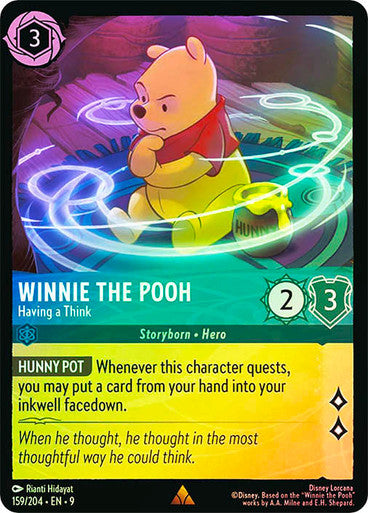Fabled - 159/204 - Winnie the Pooh - Having A Think - Foil