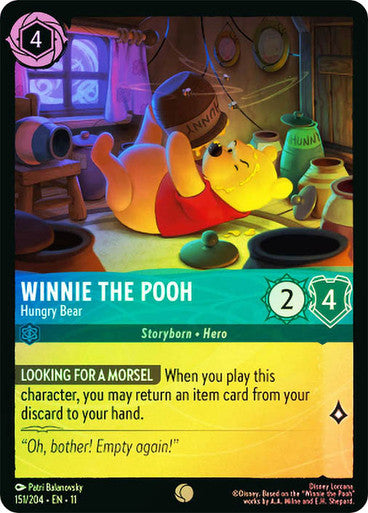 Winterspell - 151/204 - Winnie the Pooh - Hungry Bear - Foil