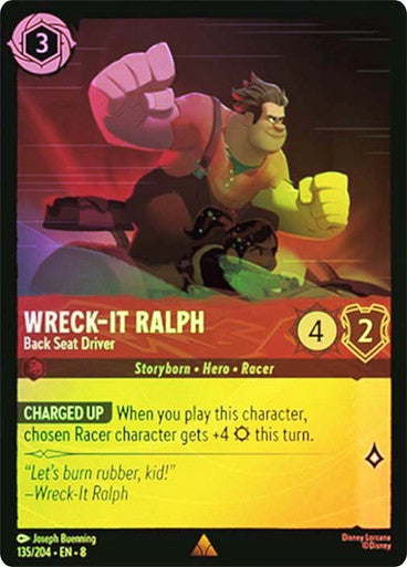 Reign Of Jafar - 135/204 - Wreck‐It Ralph - Back Seat Driver - Foil