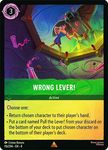 Reign Of Jafar - 116/204 - Wrong Lever! - Foil