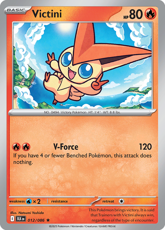 Black Bolt - 012/086 - Victini - Holo