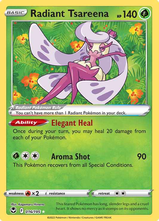 Silver Tempest - 016/195 - Radiant Tsareena - Radiant Holo