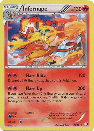 Steam Siege - 020/114 - Infernape - Holo