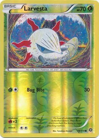 Steam Siege - 014/114 - Larvesta - Reverse Holo