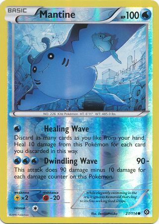 Steam Siege - 027/114 - Mantine - Reverse Holo