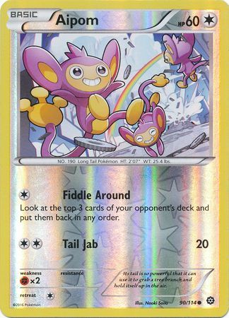 Steam Siege - 090/114 - Aipom - Reverse Holo