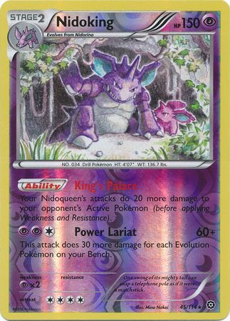 Steam Siege - 045/114 - Nidoking - Reverse Holo