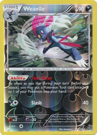 Steam Siege - 061/114 - Weavile - Reverse Holo