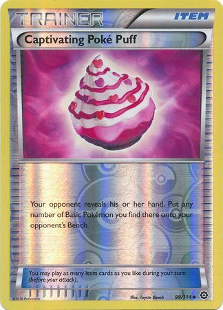Steam Siege - 099/114 - Captivating Poké Puff - Reverse Holo