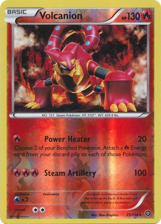 Steam Siege - 025/114 - Volcanion - Reverse Holo