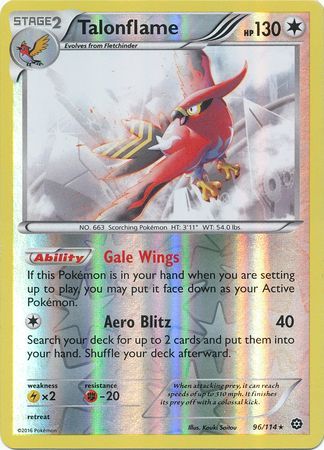 Steam Siege - 096/114 - Talonflame - Reverse Holo