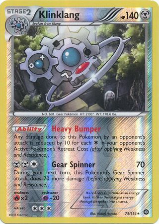 Steam Siege - 073/114 - Klinklang - Reverse Holo