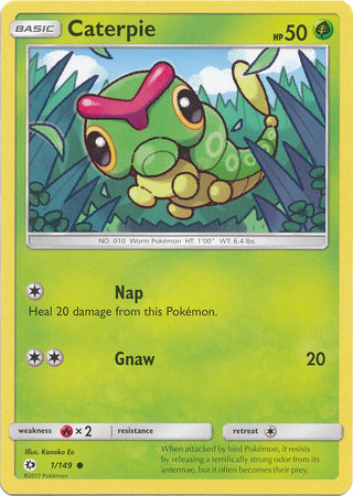 Sun & Moon - 001/149 - Caterpie