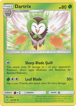 Sun & Moon - 010/149 - Dartrix