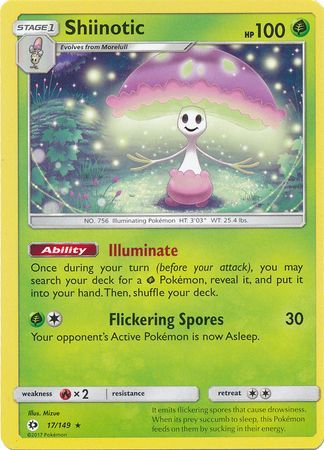 Sun & Moon - 017/149 - Shiinotic - Holo