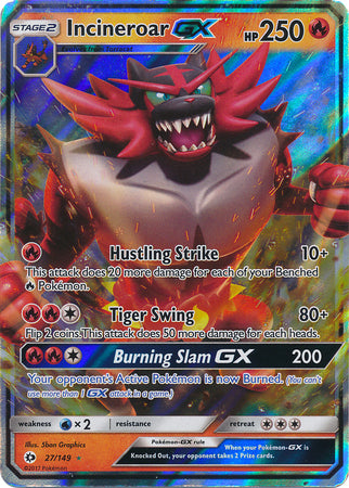 Sun & Moon - 027/149 - Incineroar GX
