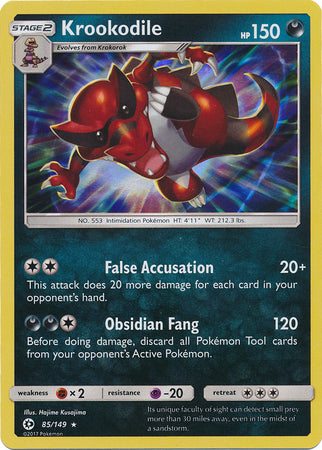 Sun & Moon - 085/149 - Krookodile  - Holo