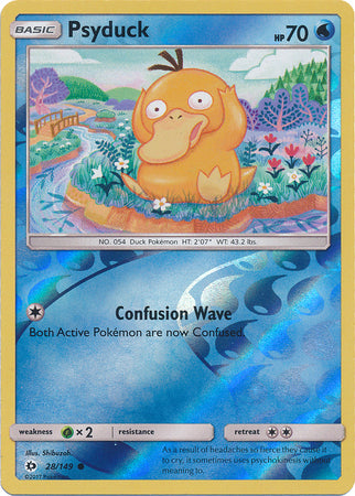 Sun & Moon - 028/149 - Psyduck - Reverse Holo