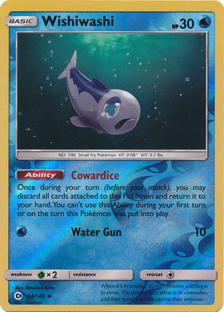 Sun & Moon - 044/149 - Wishiwashi - Reverse Holo