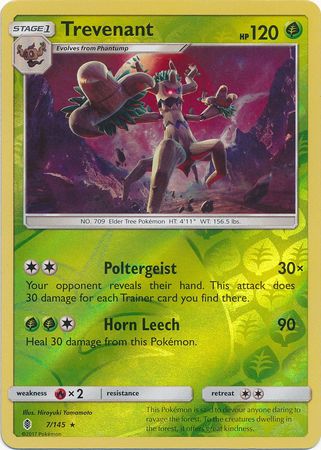 Guardians Rising - 007/145 - Trevenant - Reverse Holo