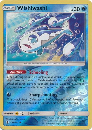 Guardians Rising - 037/145 - Wishiwashi - Reverse Holo