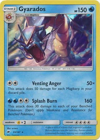 Burning Shadows - 033/147 - Gyarados - Holo