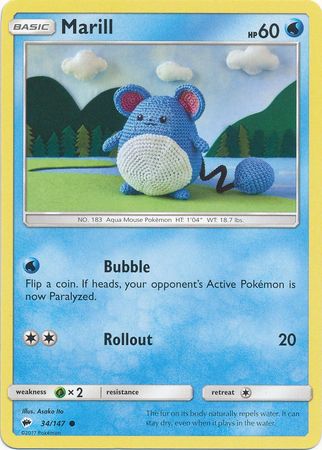 Burning Shadows - 034/147 - Marill