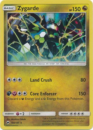Burning Shadows - 100/147 - Zygarde - Holo