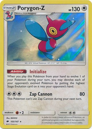 Burning Shadows - 105/147 - Porygon-Z - Holo