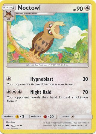 Burning Shadows - 107/147 - Noctowl Cards Center Burning Shadows - 107/147 - Noctowl Cards Center