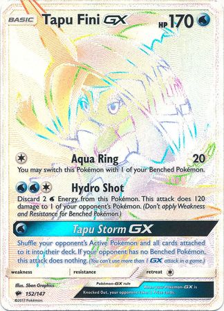 Burning Shadows - 152/147 - Tapu Fini GX