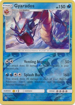 Burning Shadows - 033/147 - Gyarados - Reverse Holo