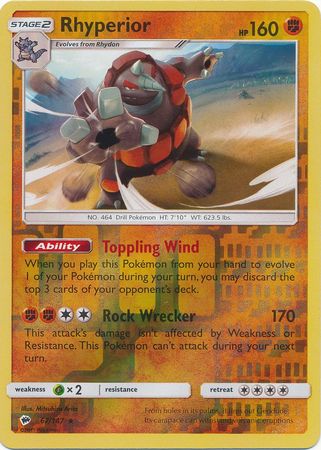 Burning Shadows - 067/147 - Rhyperior - Reverse Holo