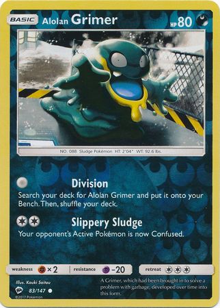 Burning Shadows - 083/147 - Alolan Grimer - Reverse Holo