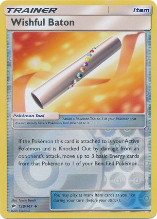 Burning Shadows - 128/147 - Wishful Baton - Reverse Holo