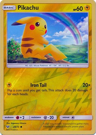 Shining Legends - 028/073 - Pikachu - Reverse Holo