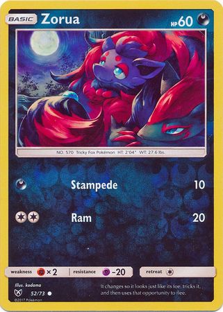Shining Legends - 052/073 - Zorua - Reverse Holo
