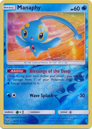 Shining Legends - 025/073 - Manaphy - Reverse Holo