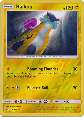 Shining Legends - 032/073 - Raikou - Reverse Holo