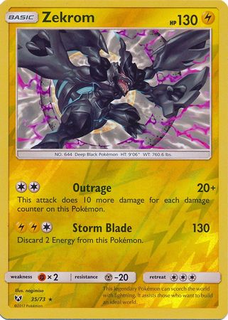 Shining Legends - 035/073 - Zekrom - Reverse Holo